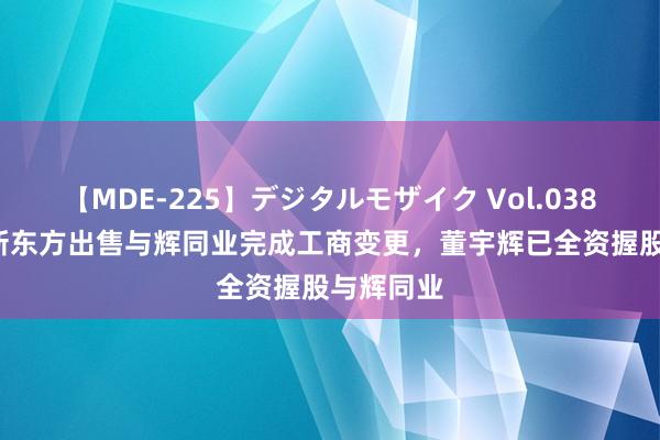 【MDE-225】デジタルモザイク Vol.038 ゆりあ 新东方出售与辉同业完成工商变更，董宇辉已全资握股与辉同业