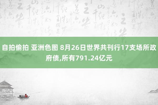 自拍偷拍 亚洲色图 8月26日世界共刊行17支场所政府债,所有791.24亿元