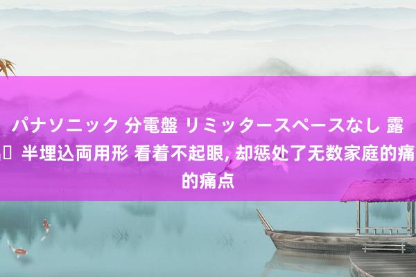 パナソニック 分電盤 リミッタースペースなし 露出・半埋込両用形 看着不起眼, 却惩处了无数家庭的痛点